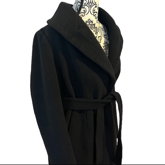 Calvin Klien Wool Silk Blend Peacoat Time Capsule Wardrobe Quiet Luxury SZ P8 - Picture 4 of 9